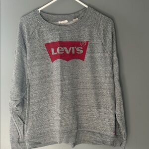 Levi's Gray and Red Sweatshirt